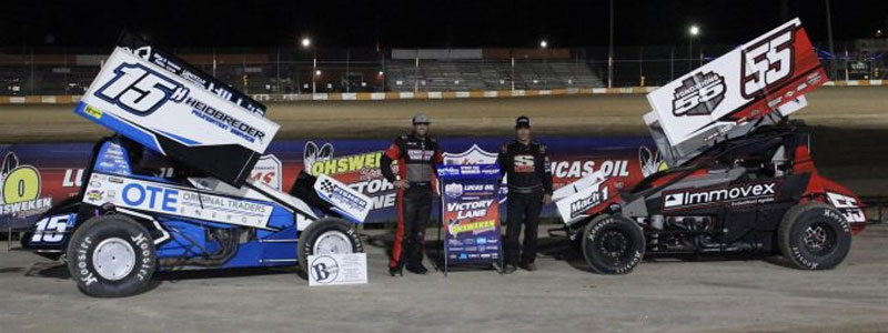 MARK SMITH AND SAM HAFERTEPE JR. WIN AT BURGER BARN NIGHT BEFORE THE NATIONALS